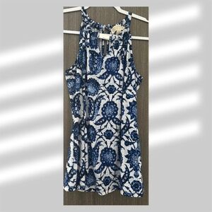Michael Kors Tank Top • Blue and White Paisley • Size S • No Major Flaws
